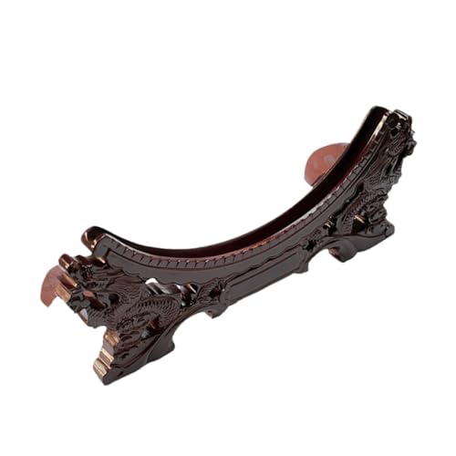 OUNONA Display Stand for Plates Wooden China Plate Rack Easel Home Decor Stand