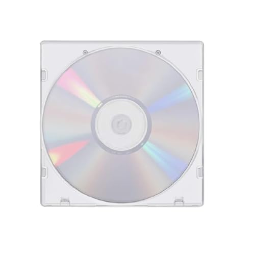 Image of Plastic Cases Single Clear CD DVD Case for Standard Size for Protection Professional Jewel Case (Pack of 50)