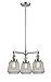 Innovations 207-SN-G142-LED 3 Light Vintage Dimmable LED Chandelier, Brushed Satin Nickel