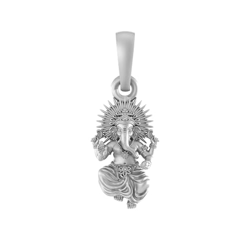 Pendentif Ganesh argent sterling 925 médaillon protecteur à porter au quotidien