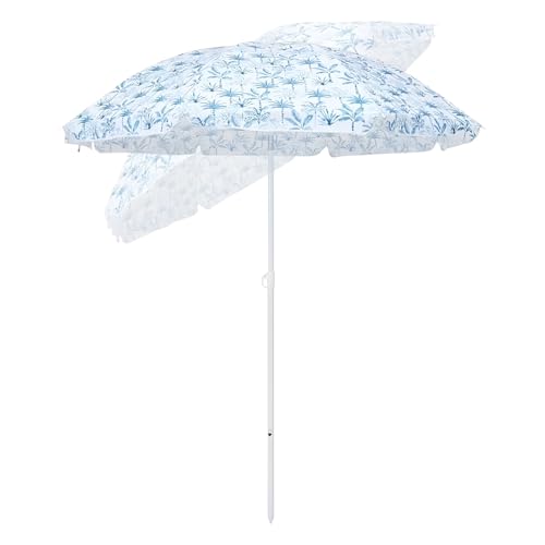 Parasol de jardin portable inclinable 180cm pare-soleil plage extérieur