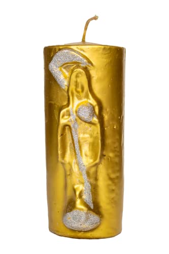 Luz María -1kg composite candle, prepared *Santa Muerte golden*