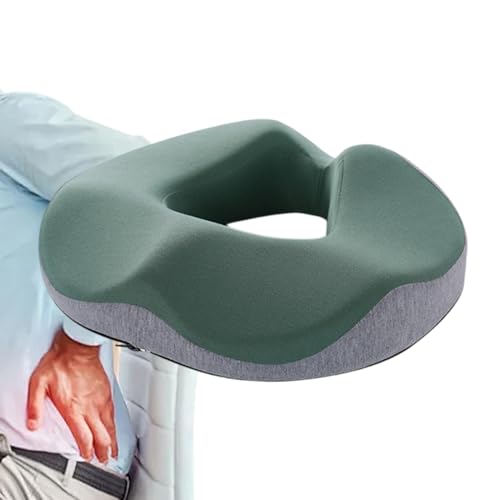 Cojín para silla de escritorio, cojín de espuma transpirable para asiento de coche, cojín ergonómico antideslizante para silla de asiento largo