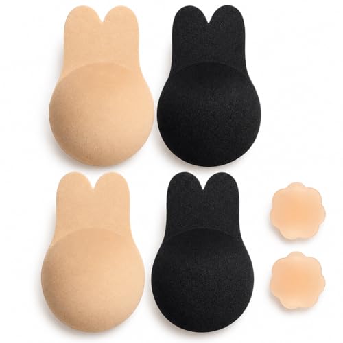 Oriental eLife 2 Pieces Sticky Bra,Backless Sticky Bra Push up,Invisible Lift-up Adhesive Bra Pads are Suitable for Various Occasions Such as outings,Parties,and Formal Dinners - image 1