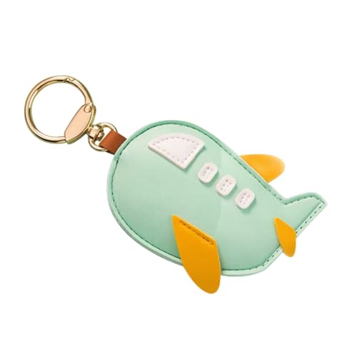 BESPORTBLE Fashionable Leather Cover Pendant for Keychain Access Card Cover Cartoon Design for Family Friends