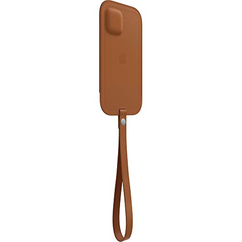 Image of Apple iPhone 12 Pro Max Leather Sleeve with MagSafe - Saddle Brown