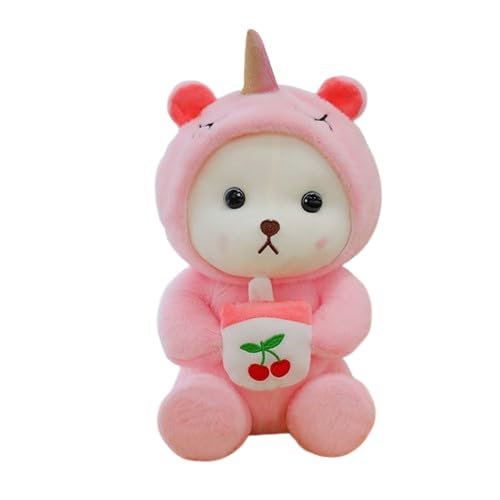 Image of SCOOBA Cute White Bear with Unicorn Cap and bonbon Soft Toys for Kids Babies 35cm Medium (Unicorn Cap Bear 35cm)