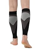 WWYYZAYC 1 Paar Kompressionsstrümpfe for die Beine, Wadenstützen zur Linderung von Beinschmerzen(Black,L)