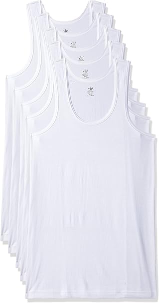 Image of VIP Men's Vest (Pack of 5) (Supreme RN PO5 White 90 White 90 cm)
