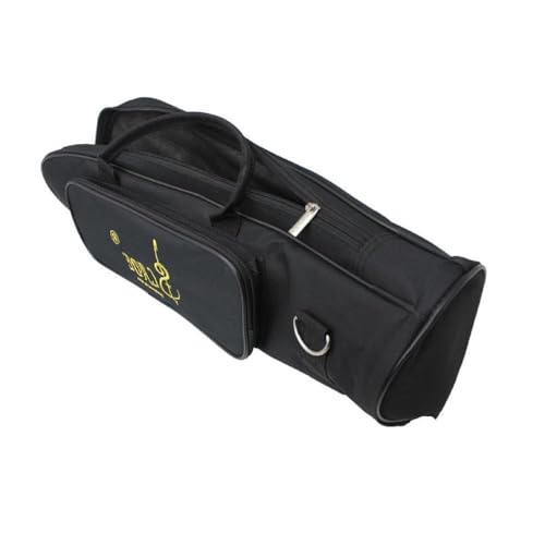 調節可能なシングルショルダーストラップ付きトランペットキャリングバッグ トランペットケース ソフトトランペットギグバッグ ダブルジッパー収納ケース トランペットケース 防水トランペットバッグ トランペットギグバッグ プロ用 トランペット