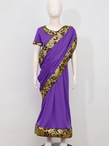 Disfraz Sari India para Niñas Bollywood Tradicional miniatura 5
