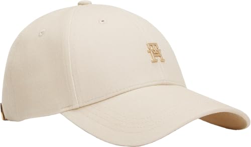 Tommy Hilfiger Damen Cap Elevated Chic mit Logo, Beige (Classic Beige), Einheitsgröße