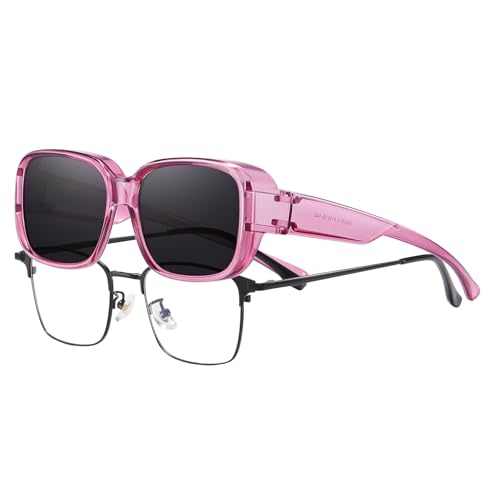 Image of HAOLOTA Polarized Sunglasses Over Glasses Women Wrap-Around Glasses Small Shapes Driving Fishing UV400 Protection