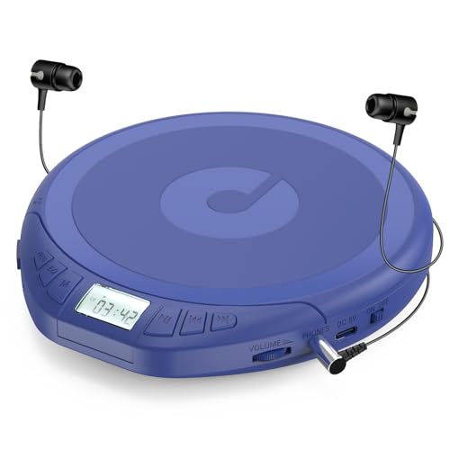 Image of Gueray Portable CD Player with Earphones CD Player for Ca