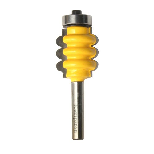 Kempston 324011 Triple Flute Bit, 1/4-Inch Shank, 7/8-Inch Cutting Diameter by 1-Inch cutting Length 1/8-Inch Radius
