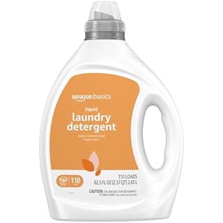 ( case pack of 6 ) Concentrated Liquid Laundry Detergent, Fresh Scent, 110 loads, 82.5 Fl Oz (Previously Solimo) (B09CLPVN3F)