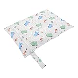 UPKOCH Bolsa para Pañales de Organizador Portátil para Ropa Seca y Húmeda Bolsa Reutilizable con Bolsillo con Cremallera para Ropa Sucia Toallitas y Trajes de Baño para Viajes y