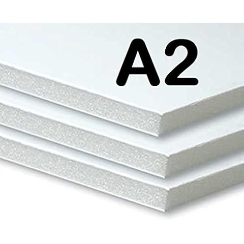 Protectafile High Quality A2 Foam Board - White (Pack of 10) 5mm Thick STF 300 Cover