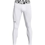 Under Armour Mens Coldgear Armour Leggings , White (100)/Black , Medium