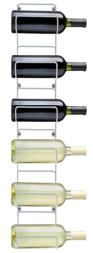 Sorbus Towel Rack, 6-Compartment Wall-Mount, Wall-Mounted (White) - image 5