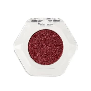 Chameleon Face Highlighter Palette, Multichrome Eyeshadow Shimmer Pigmented Powder, Holographic Sparkle Rainbow HighlighterRed