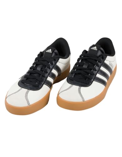 adidas VL Court 3.0 Dia De Los Muertos Womens Shoes, Black/White, 6.5