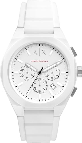 Image of Armani Exchange, White and Black, One Size, Bracelet