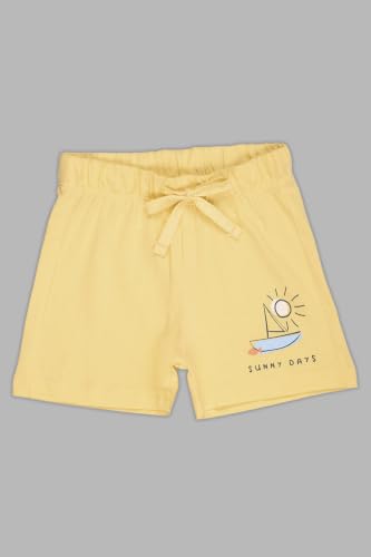 Image of Pantaloons Baby Kids 100% Cotton Printed Shorts | Regular Fit | Mid Rise Waist | Above Knee Length