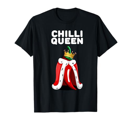 Chilli Queen | Chilli Lover Shirt für Damen | Cute Chilli T-Shirt