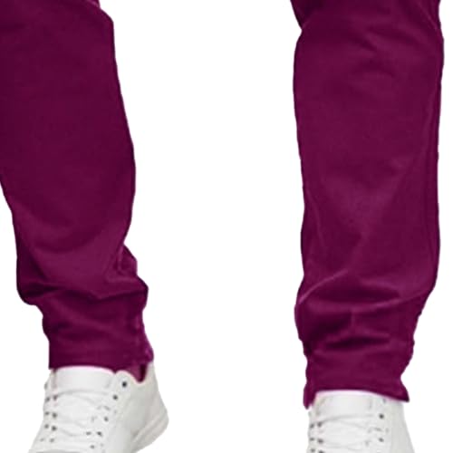 Men's Classic Lightweight Chino Pants Flat Front Comfort Stretch Solid Pant Casual Basic Straight Fit Trousers3