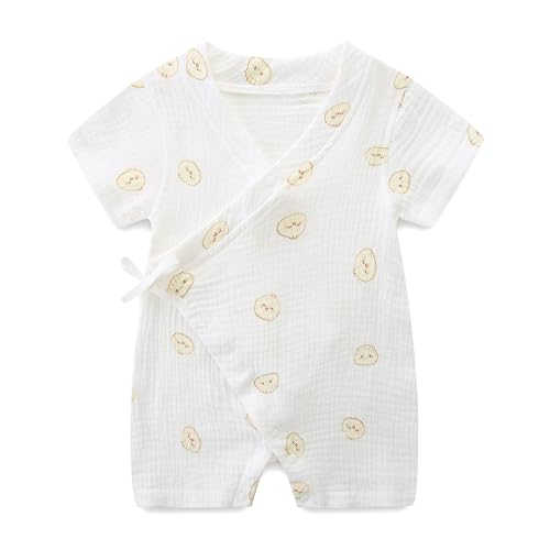 Baby Kimono Robe Romper with Traditional Korean Design Prints 100% Cotton