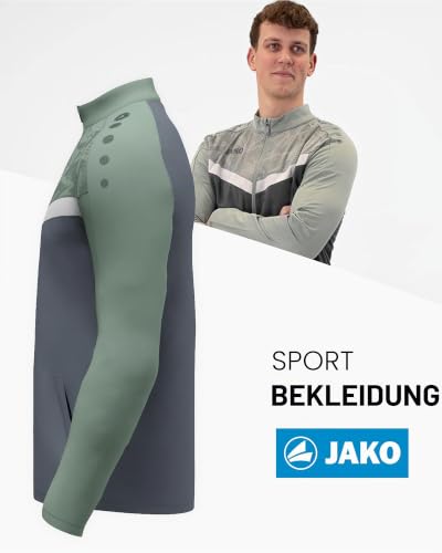 JAKO Unisex Polyesteranzug Iconic, anthra light/mintgrün/soft grey, 4XL – Ansicht 2
