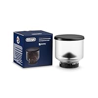 De'Longhi Bohnenbehälter DLSC403, austauschbarer Bohnenbehälter für De'Longhi Rivelia Kaffeevollautomat, inkl. 250 g Kaffeebohnen, Schwarzer Deckel