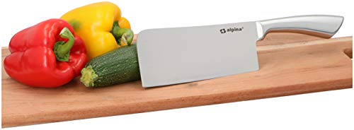 alpina Mannaia Macellaio, Coltello per Carne da Cucina, Acciaio Inox Silver, 31 cm - immagine 6
