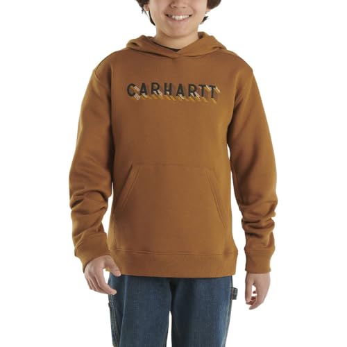 Carhartt Boys' Knit Long Sleeve Hoodneck Sweatshirt