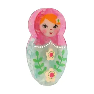 Personalized Acetate Matryoshka Russian Nesting Doll Hair Claw Clip, 1 Piece