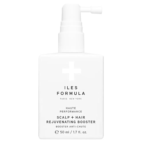 ILES FORMULA Scalp + Hair Rejuvenating Booster Non-Greasy Serum to Support Growth for Visibly Thicker Stronger Fuller Hair Natural Lightweight & Fast-Absorbing Scalp Serum with Procapil
