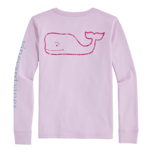 Image of Vineyard Vines Girls Vintage Whale Long-Sleeve Pocket Tee