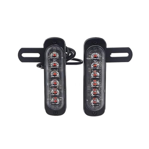 Feu de stop arrière moto LED universel, clignotant flash en rafale et feux auxiliaires de plaque