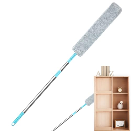 Zasdvn Limpiador De Polvo Retráctil | Limpiador De Polvo Retráctil para Techos Altos,Plumero Reutilizable | para Cocina Frigorífico Muebles Dormitorio Sala De Estar Pared Cama Techos Armarios