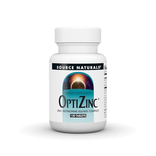Source Naturals OptiZinc Zinc Methionine Sulfate Complex - 120 Tablets