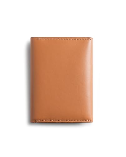 Image of DailyObjects Tan Even Wrap Card Wallet | Men | Women | Premium Design | Full-Grain Leather | Handcrafted | Card Holder | 8 Cards Slots | Dual-Tone Colorways | Magnetic Closure