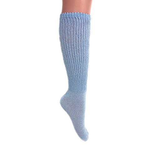 Cotton Lightweight Slouch Socks for Women Extra Thin Socks Size 9 to 112