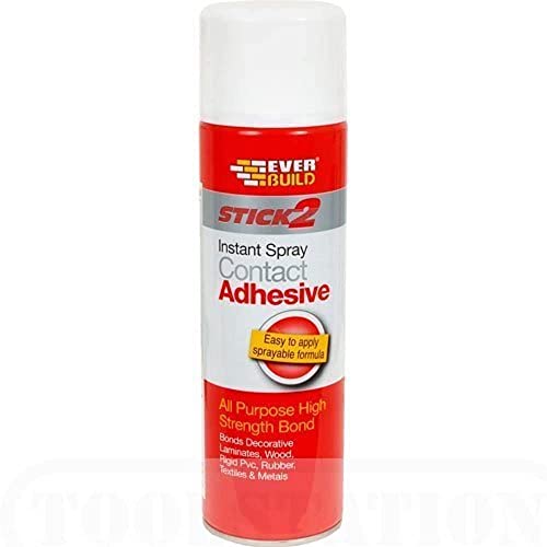 Everbuild Stick 2 All Purpose High Bond Strength Contact Spray Adhesive, 500 ml