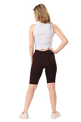 Image of TRASA Women's Cotton Fashion Biker Workout Cycling Shorts, Avialable Sizes: S,M,L,XL,2XL,3XL