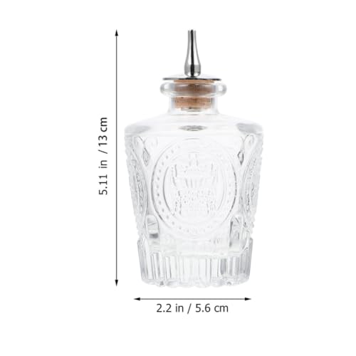 Bouteilles à bitters verre flacons rétro cocktail accessoires de barman