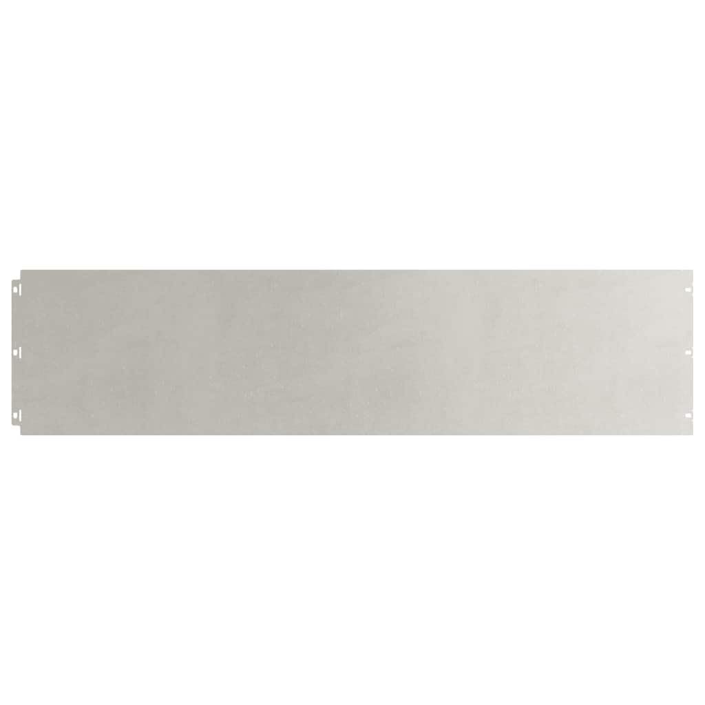 vidaXL Lawn Edging 10 pcs 25 x 103 cm Stainless Steel Silver