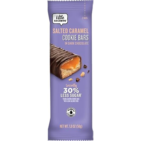 LITTLE SECRETS Dark Chocolate with Salted Caramel Cookie Bar, 1.8 OZ Cover