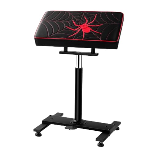 Poarmeey Tattoo Armrest Stand XXL Adjustment Height by Hydraulic System Spider Web Design for Tattoo Studio&Artist