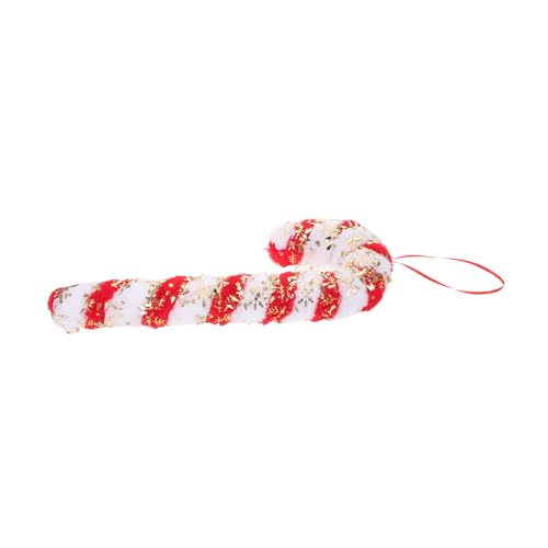 Canne en bonbon de Noël avec boucle de suspension et grande sucette réutilisable durable